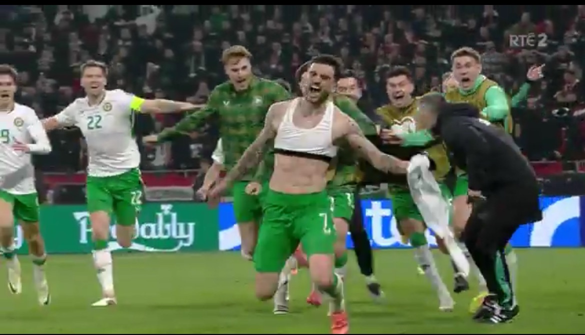 Watch: 95th Minute: The score was 2-2 in a decisive match between Hungary and Ireland. Time was up, with not a second left on the clock to blow the whistle and announce Hungary’s qualification for the World Cup playoffs - Sportsrock