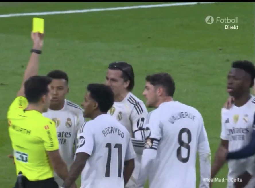 Chaos in Madrid: Five Yellow Cards and Two Red Cards Shown in One Minute During Fiery Real Madrid vs Celta Vigo Clash - Sportsrock